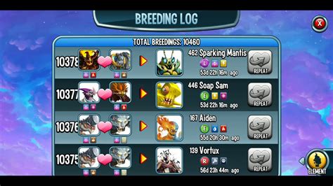 monster legends legendary breeding chart.